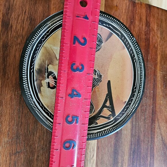 AFRICAN ART SOAP STONE ZEBRA BOWL APPROX 6 INCHES WIDE - Picture 4 of 5